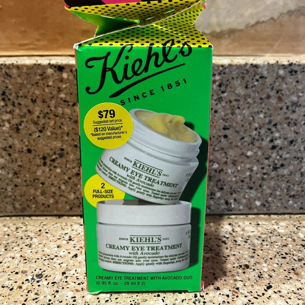 Kiehl's 2 Creamy Eye Treatment with Avocado !! Full Size! Sealed!